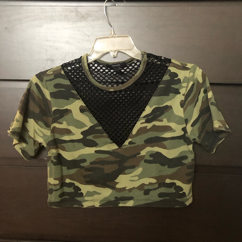 Camo Crop Top